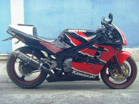 ขาย  kawasaki ninja zx 400cc. ทะเบียนแท้พร้อมโอน  ราคา49900