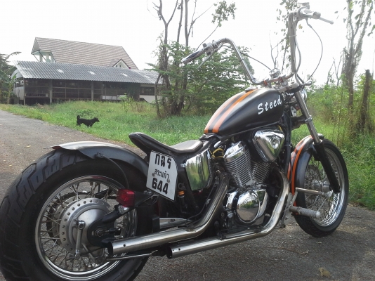 มาแล้วพร้อมลุยHonda Steed400cc.เครื่องแน่นๆ.ยางหน้าหลังใหม่