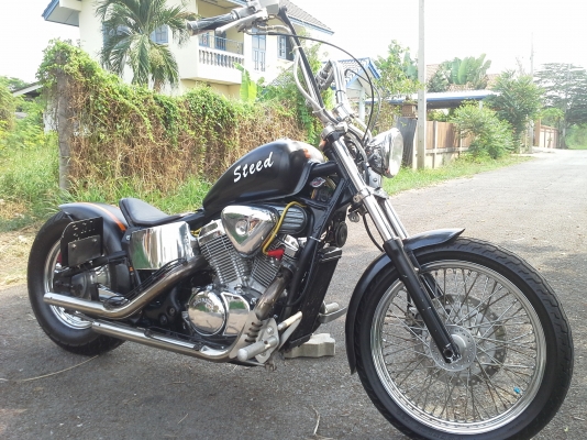 มาแล้วพร้อมลุยHonda Steed400cc.เครื่องแน่นๆ.ยางหน้าหลังใหม่