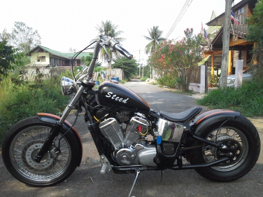 มาแล้วพร้อมลุยHonda Steed400cc.เครื่องแน่นๆ.ยางหน้าหลังใหม่