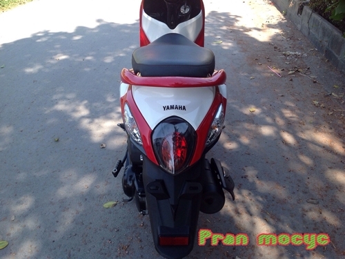 ขายรถมอเตอร์ไซค์มือสองyamaha fino fi สีเเดงขาวดำ ปี2556