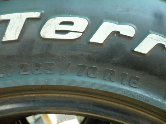 เศษยางBF All 265/70R16