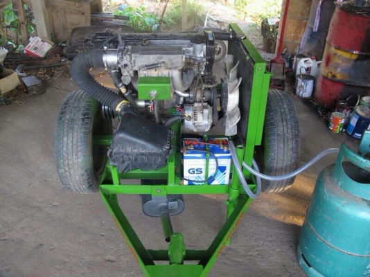 ขายเครื่องสูบน้ำใช้แก๊ส LPG 100\%ราคา 32000