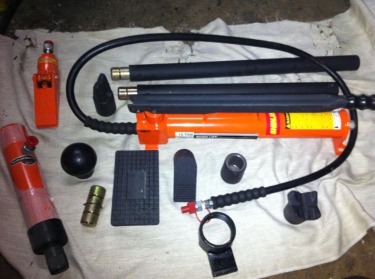 ขายเครื่องดัดท่อไฮดลิก+เครื่องมืค้ำยันไฮดลิก