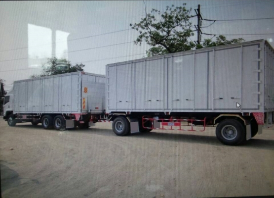 รถบรรทุก FVM 10ล้อ 1เพลา พร้อมลูกพ่วง 8ล้อ