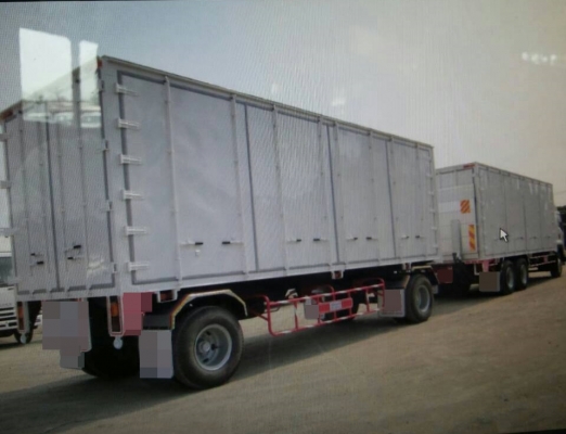 รถบรรทุก FVM 10ล้อ 1เพลา พร้อมลูกพ่วง 8ล้อ