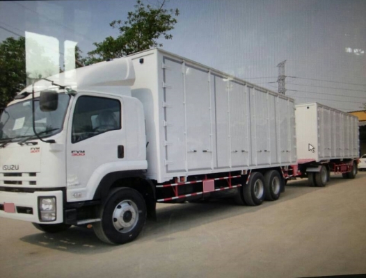 รถบรรทุก FVM 10ล้อ 1เพลา พร้อมลูกพ่วง 8ล้อ