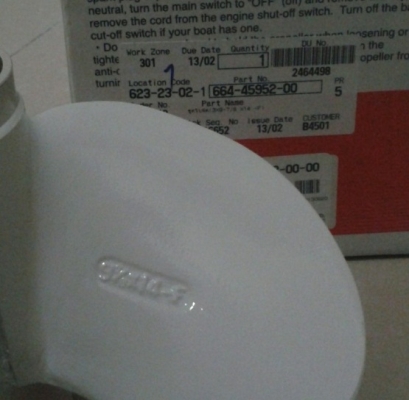 ใบพัดเครื่องเรือ Yamaha 30แรง  9 7/8x14-F