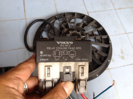 พัดลม VOLVO พร้อมรีเลของเก่าญี่ปุ่นสภาพดี