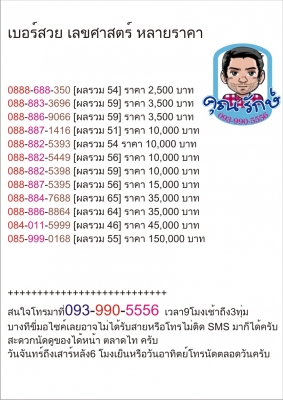 ขออนุญาตตั้งกระทู้ขายซิมเก่าเบอร์สวย ครับ ขออนุญาตตั้งกระทู้ขายซิมเก่าเบอร์สวย ครับ