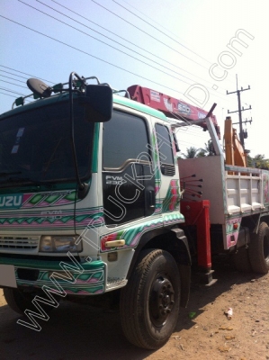 รถบรรทุก 10 ล้อติดเครน 5 ตัน ยี่ห้อ ISUZU รุ่น DEGA 195 แรงม้า//ติดต่อเจ้าของโดยตรงคุณวิทยา โทร.089-205-4629 รถบรรทุก 10 ล้อติดเครน 5 ตัน ยี่ห้อ ISUZU รุ่น DEGA 195 แรงม้า//ติดต่อเจ้าของโดยตรงคุณวิทยา โทร.089-205-4629