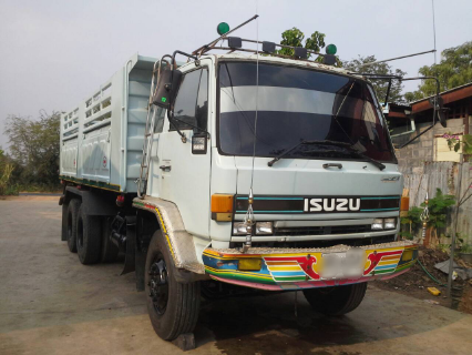 ขายรถบรรทุกสิบล้อดัมพ์ Isuzu นางฟ้า เครื่อง 195 แรง ปี 39 กระบะใหม่ดัมพ์สามมิตร ทะเบียนพร้อม