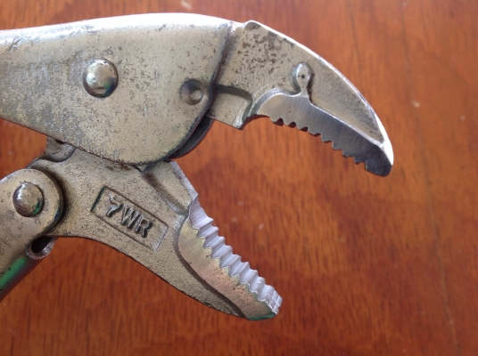 ขายคีมล็อค Vintage Petersen Vise Grip 7WR ปากโค้ง