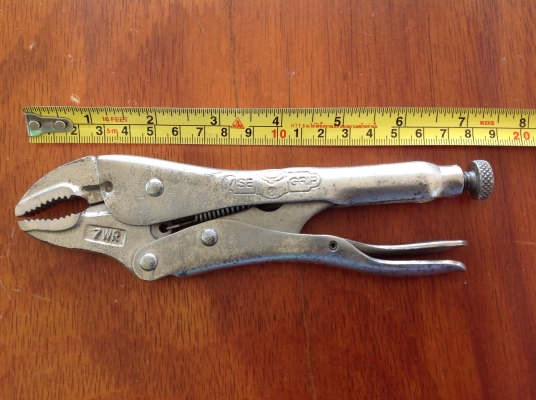 ขายคีมล็อค Vintage Petersen Vise Grip 7WR ปากโค้ง