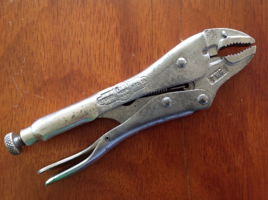 ขายคีมล็อค Vintage Petersen Vise Grip 7WR ปากโค้ง