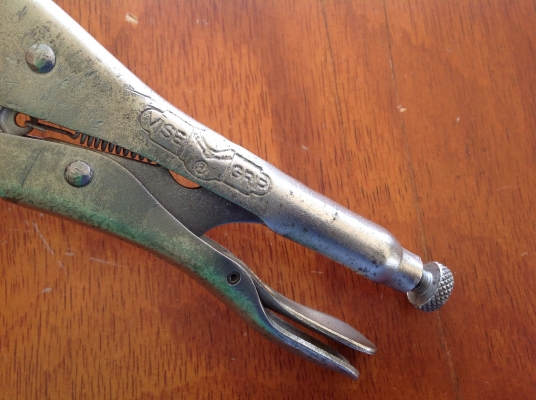 ขายคีมล็อค Vintage Petersen Vise Grip 7WR ปากโค้ง