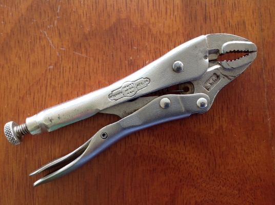 ขายคีมล็อค Petersen Vise Grip 5WR ปากโค้ง ขายคีมล็อค Petersen Vise Grip 5WR ปากโค้ง