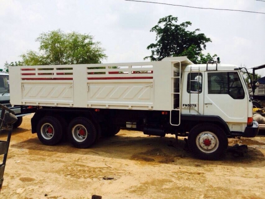 ขายรถบรรทุกสิบล้อดัมพ์ Mitsubishi turbo EURO1 เครื่อง 6d16 turbo intercooler ปี 43 กระบะสามมิตรยางใหม่