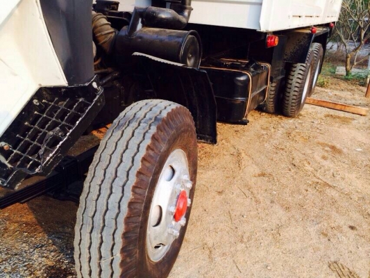 ขายรถบรรทุกสิบล้อดัมพ์ Mitsubishi turbo EURO1 เครื่อง 6d16 turbo intercooler ปี 43 กระบะสามมิตรยางใหม่