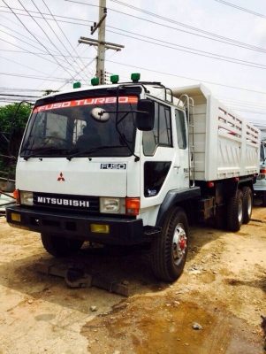 ขายรถบรรทุกสิบล้อดัมพ์ Mitsubishi turbo EURO1 เครื่อง 6d16 turbo intercooler ปี 43 กระบะสามมิตรยางใหม่