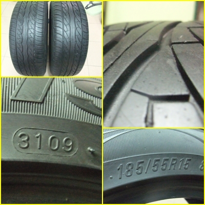 ยาง Maxxis 185/55/15 ปี 09