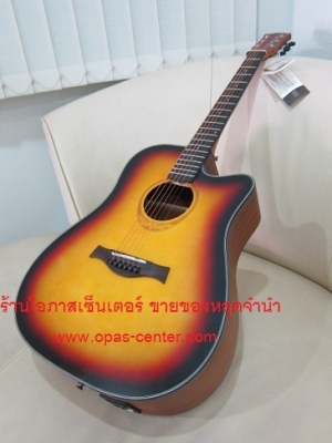 กีต้าร์โปร่งเว้าไฟฟ้า Amari รุ่น AM-418C สีซันเบิร์สด้าน ของใหม่ EQ อย่างดี