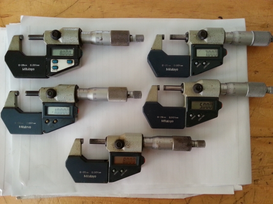 ขายไมโครมิเตอร์Mitutoyoแบบหน้าจอดิจิตอล 0-25mm ความละเอียด 0.001mm (made in japan)