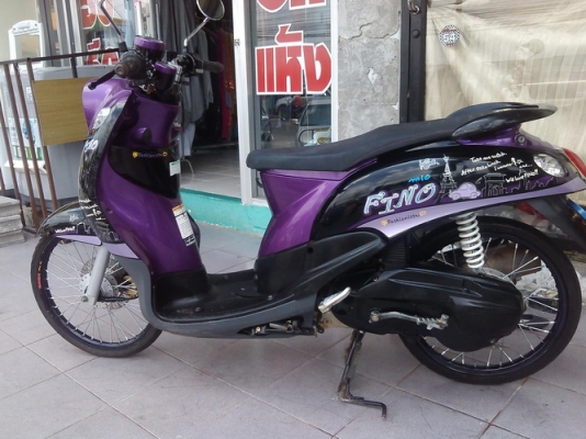 Fino ลายปารีส รถปี55 เครื่องเดิมสนิท แต่งสวยภายนอกอย่างเดียว ครับ Fino ลายปารีส รถปี55 เครื่องเดิมสนิท แต่งสวยภายนอกอย่างเดียว ครับ