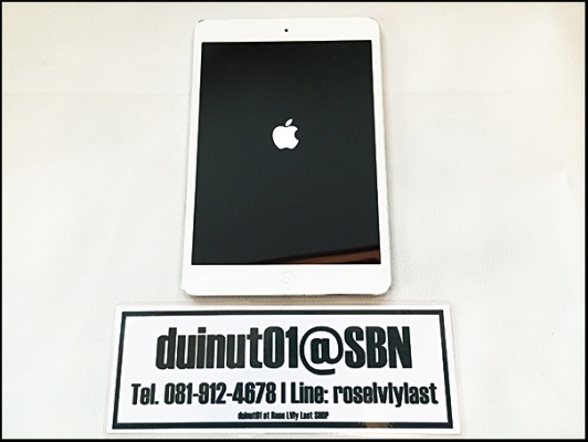 iPad Mini WIFI+Cellular White (เครื่องติด iCloud) ใครแก้ได้มารับไปดูแลต่อเลยครับ