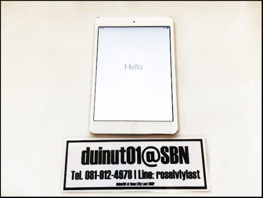 iPad Mini WIFI+Cellular White (เครื่องติด iCloud) ใครแก้ได้มารับไปดูแลต่อเลยครับ