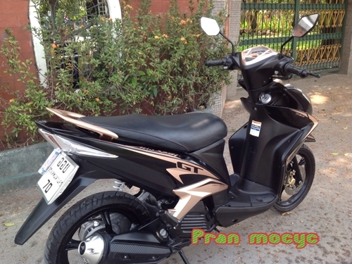ขายรถมอเตอร์ไซค์มือสองyamaha mio (ล้อเเม็ก)สีดำน้ำตาล ปี2556 ขายรถมอเตอร์ไซค์มือสองyamaha mio (ล้อเเม็ก)สีดำน้ำตาล ปี2556