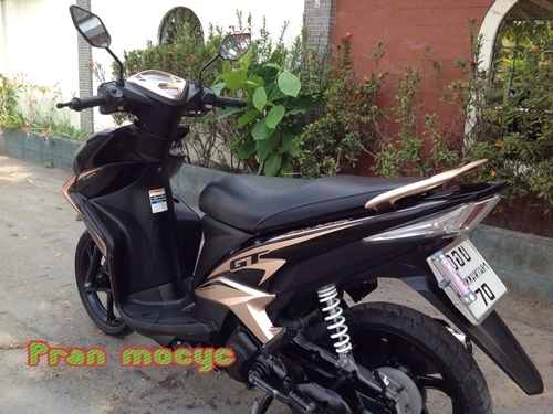 ขายรถมอเตอร์ไซค์มือสองyamaha mio (ล้อเเม็ก)สีดำน้ำตาล ปี2556 ขายรถมอเตอร์ไซค์มือสองyamaha mio (ล้อเเม็ก)สีดำน้ำตาล ปี2556