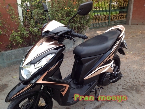 ขายรถมอเตอร์ไซค์มือสองyamaha mio (ล้อเเม็ก)สีดำน้ำตาล ปี2556 ขายรถมอเตอร์ไซค์มือสองyamaha mio (ล้อเเม็ก)สีดำน้ำตาล ปี2556