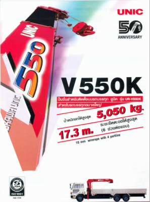 ขายเครนใหม่ UNIC V550
