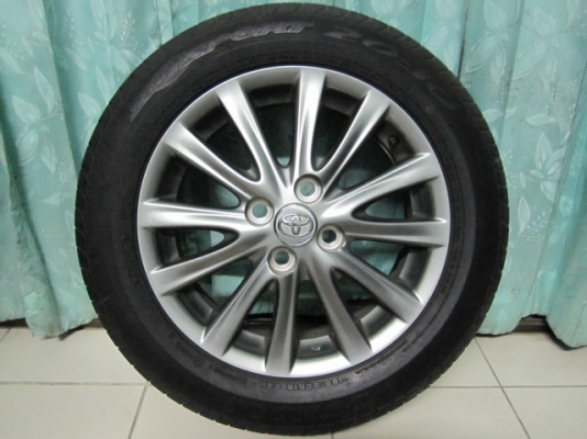 ขายล้อแม็ก Toyota Vios ลาย 12 ก้านสีรมดำพร้อมยางขอบ 15
