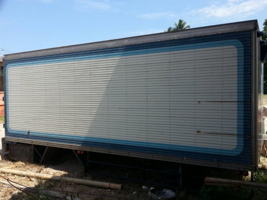 ตู้แห้ง2.2x5.5 ม.ยกลงจาก รถฮีโน่ สภาพดี ยังสวย ไม่มีสนิท ขายถูก....