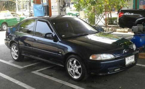 ด่วน..Civicเครื่องเดิมสมบูรณ์ติดแก๊สLPGเกียร์Autoกระจกไฟฟ้าแอร์หนาวแม็กสวยขอบ15"(พร้อมขับส่ง)