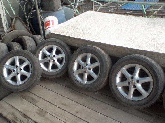 แม็คพร้อมยาง -ขอบ15 อัลติส 4รู100 4เส้นถูกๆ