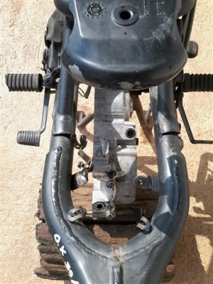 ขายโครงแคร๊งเครื่องเล่มพร้อมชุดโอน คาจิว่าสเตลล่า 115 โครงดีไม่มีผุแคร๊งเครื่องสมบูรณ์ ขาย 2800 บาท