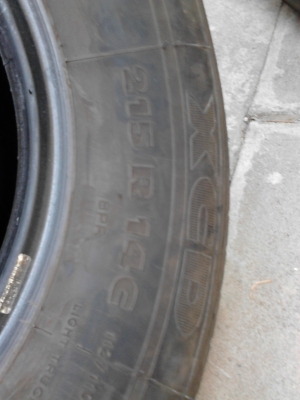 215R14  MICHELIN XCD มี 2 เส้น  TEL.081-427-3941