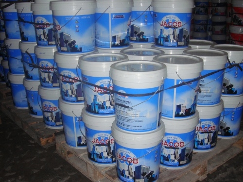สีน้ำอครีลิครองพื้นปูนใหม่ ยี่ห้อ jacob ขนาด18ลิตร(ประมาณ27กิโลกรัม) ถังละ 650บาท มีราคาผู้รับเหมา