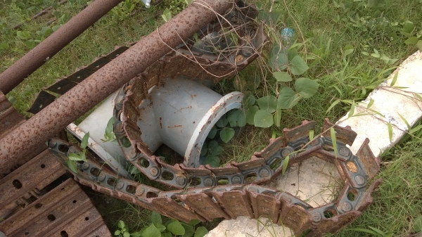 ขายตามสภาพโซ่พร้อมใบ PC30 ใบหนา เหมาะสำหรับนำไปอัดใหม่ จำนวน 4 เส้น