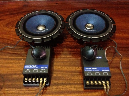 ลำโพงแยกชิ้น ALPINE DDC-165e ครบชุดเก่าญี่ปุ่นสภาพสวย