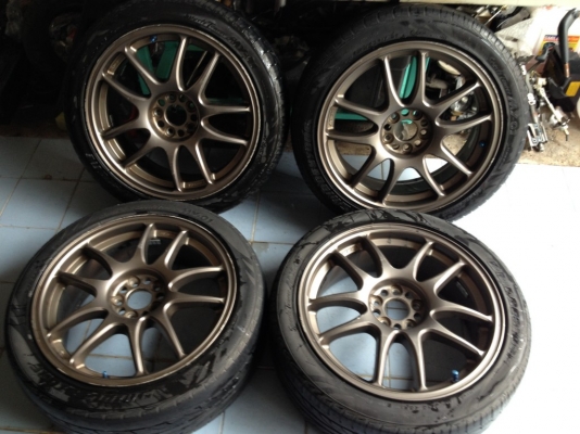 W WORK EMOTIONเเท้ยุ่นขอบ17กว้าง7นิ้วอ๊อฟ47 5รู100สีเดิมยุ่น