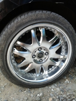 แม็คมือสองลาย VIP พร้อมยาง R9 17" 4รู 100ลดราคาสุดท้าย