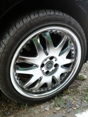 แม็คมือสองลาย VIP พร้อมยาง R9 17" 4รู 100ลดราคาสุดท้าย