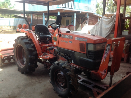 ปัญญาแทรคเตอร์มาแล้ว...จัดมาให้ครับ คูโบต้า L3408ใบมีดตราช้าง 163 โรตาลี่ สภาพเดิมๆ