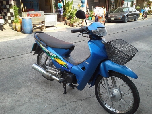 wave 110 ปี 44 สีน้ำเงินรถสวย เครื่องเดิม เงียบกริบ ชุดสีสด เอกสารครบ ภาษีเกิน 3 ปี