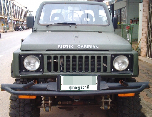 ขายรถJeep Suzuki Caribian สำหรับผู้ต้องการรถ Off Road ราคาถูกที่ใช้งานได้อย่างยอดเยี่ยม, ทนทาน, แต่งสวย ขับสี่ล้อ เครื่องนิสสัน อาเอส 2000 ดีเซล ทะเบียนพร้อมโอนน่ะครับ (220000) ติดต่อ คุณปรัชญา084 9927529 prutya77@gmail.com