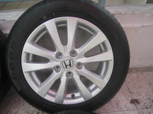 ขายล้อแม็กป้ายแดง civic fb 16"x6.5" et45 5รู114.3 + ยาง ปี13 สนใจติดต่อเล็กคลองสามครับ (081-3747940)